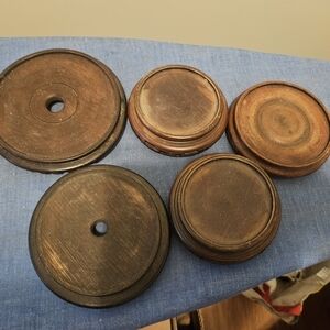 5 Vintage Chinese Hand Carved Plant Stand/lamp Base